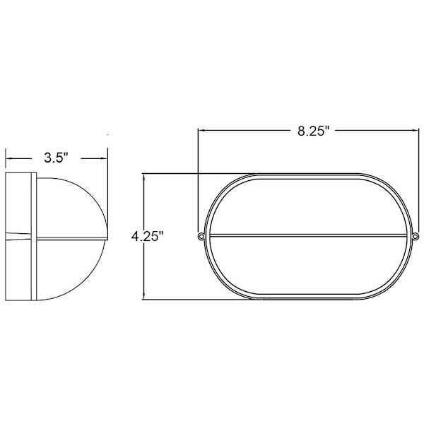 Nauticus, 1 Light Outdoor Bulkhead, Satin Finish, Frosted Glass